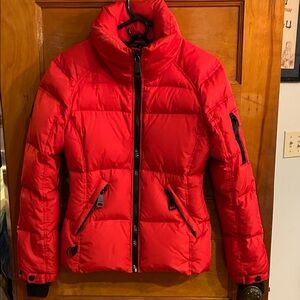 SAM Red Quilted Puffer Jacket